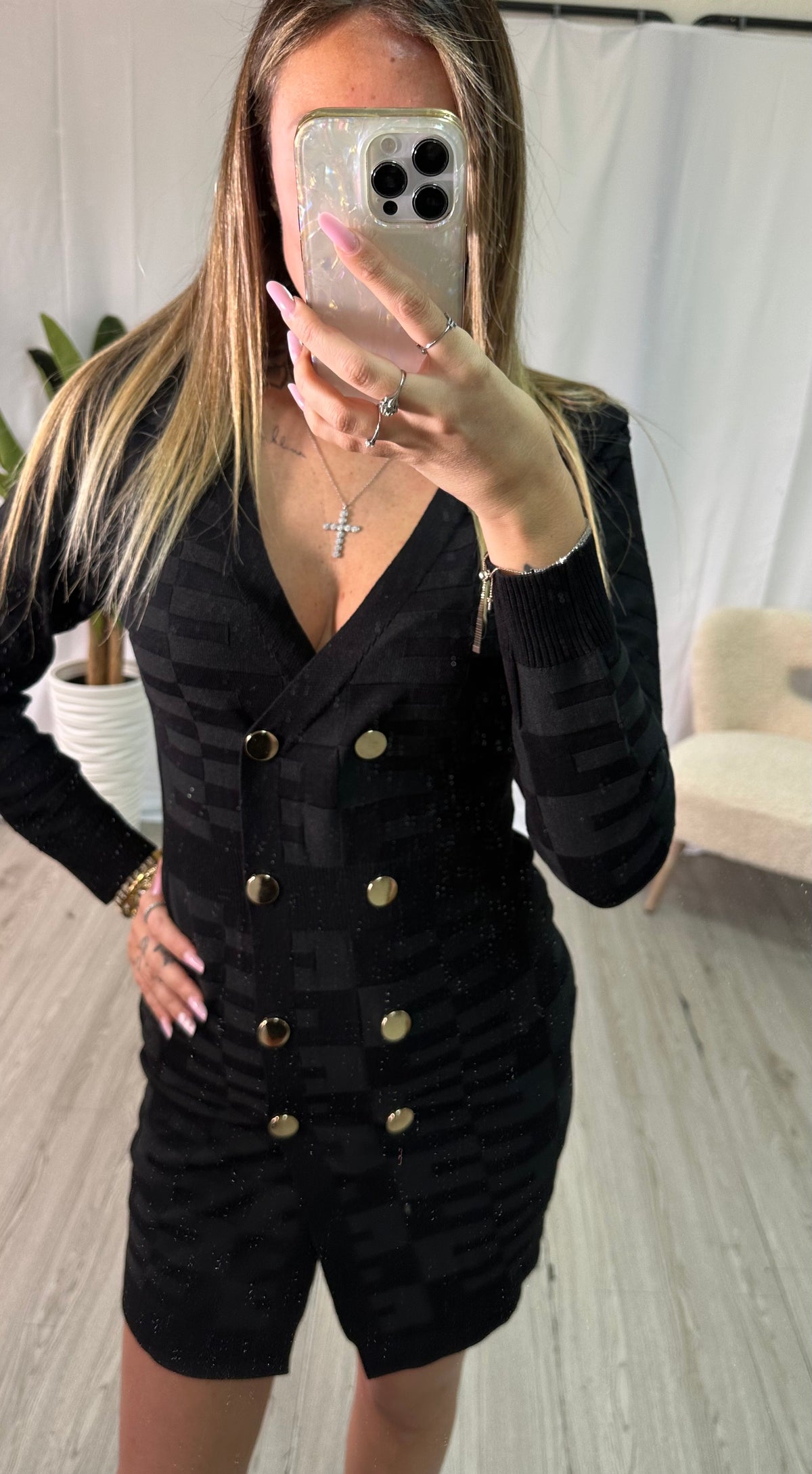 Tubino con bottoni in oro - JE_MI