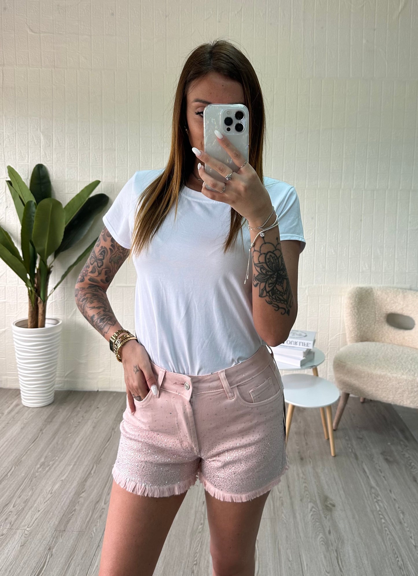 Shorts rosa - JE_MI