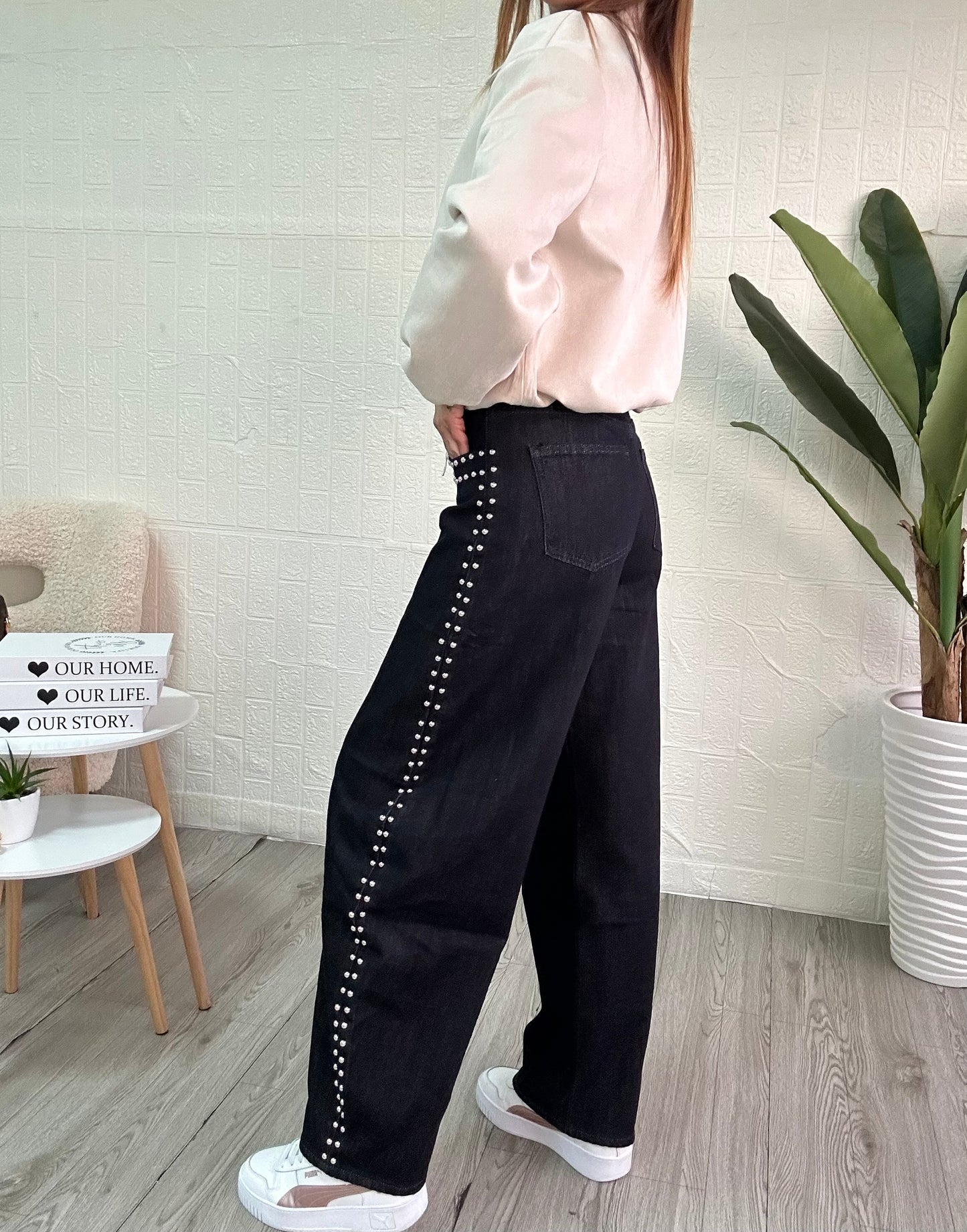 Jeans Balloon Borchiati - JE_MI