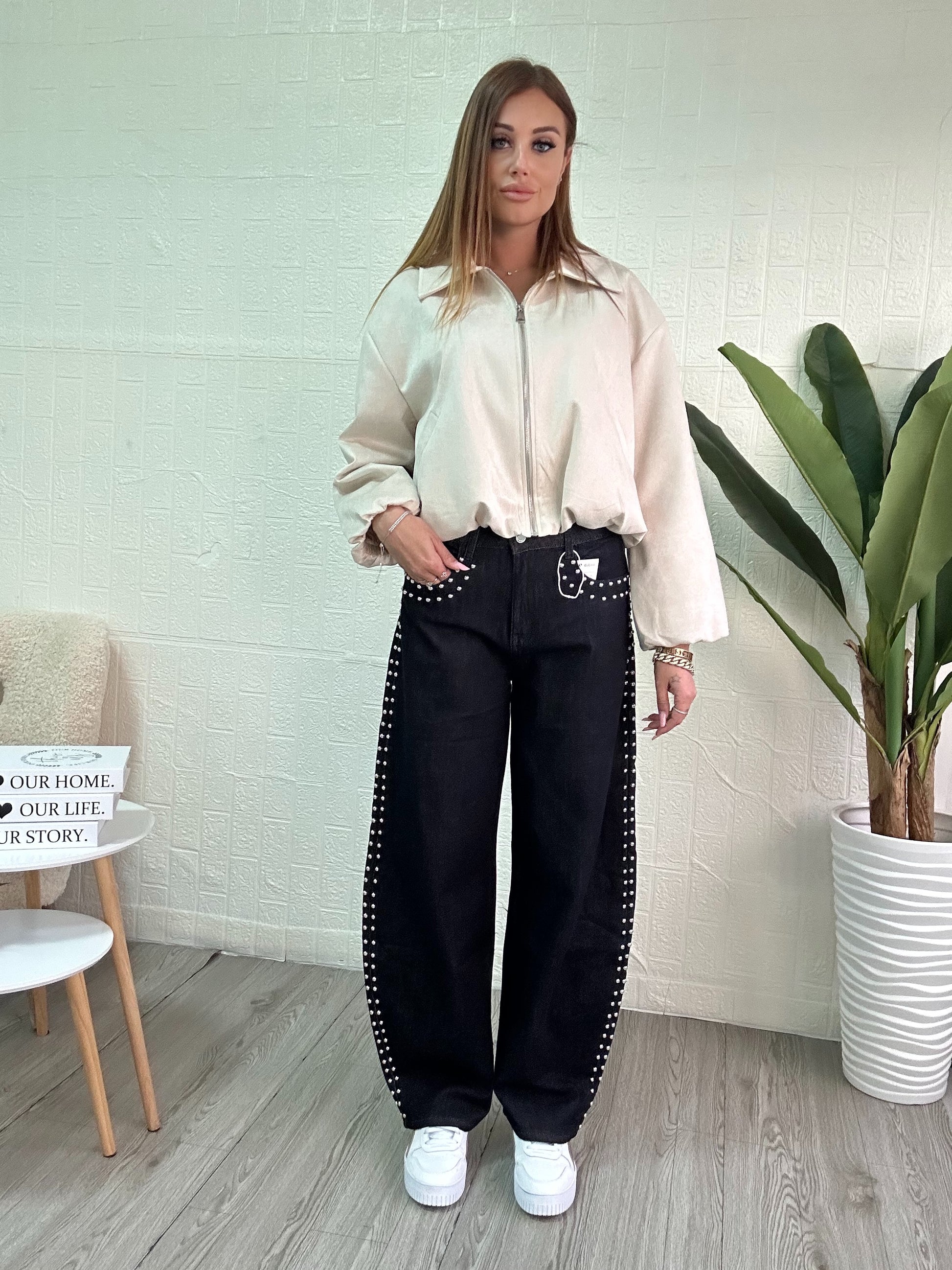 Jeans Balloon Borchiati - JE_MI