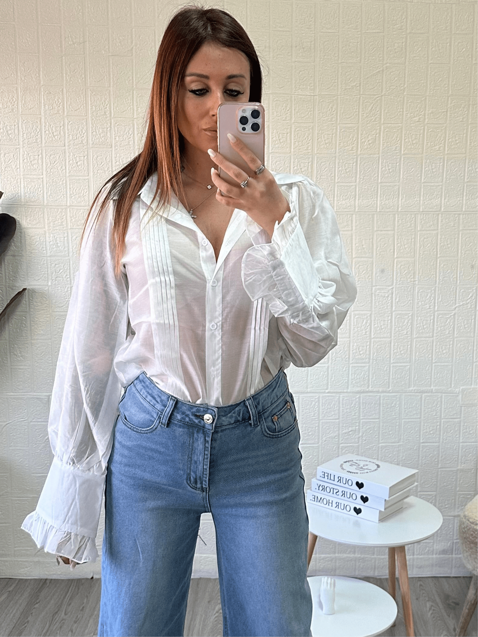Camicia con maniche a sbuffo - JE_MI