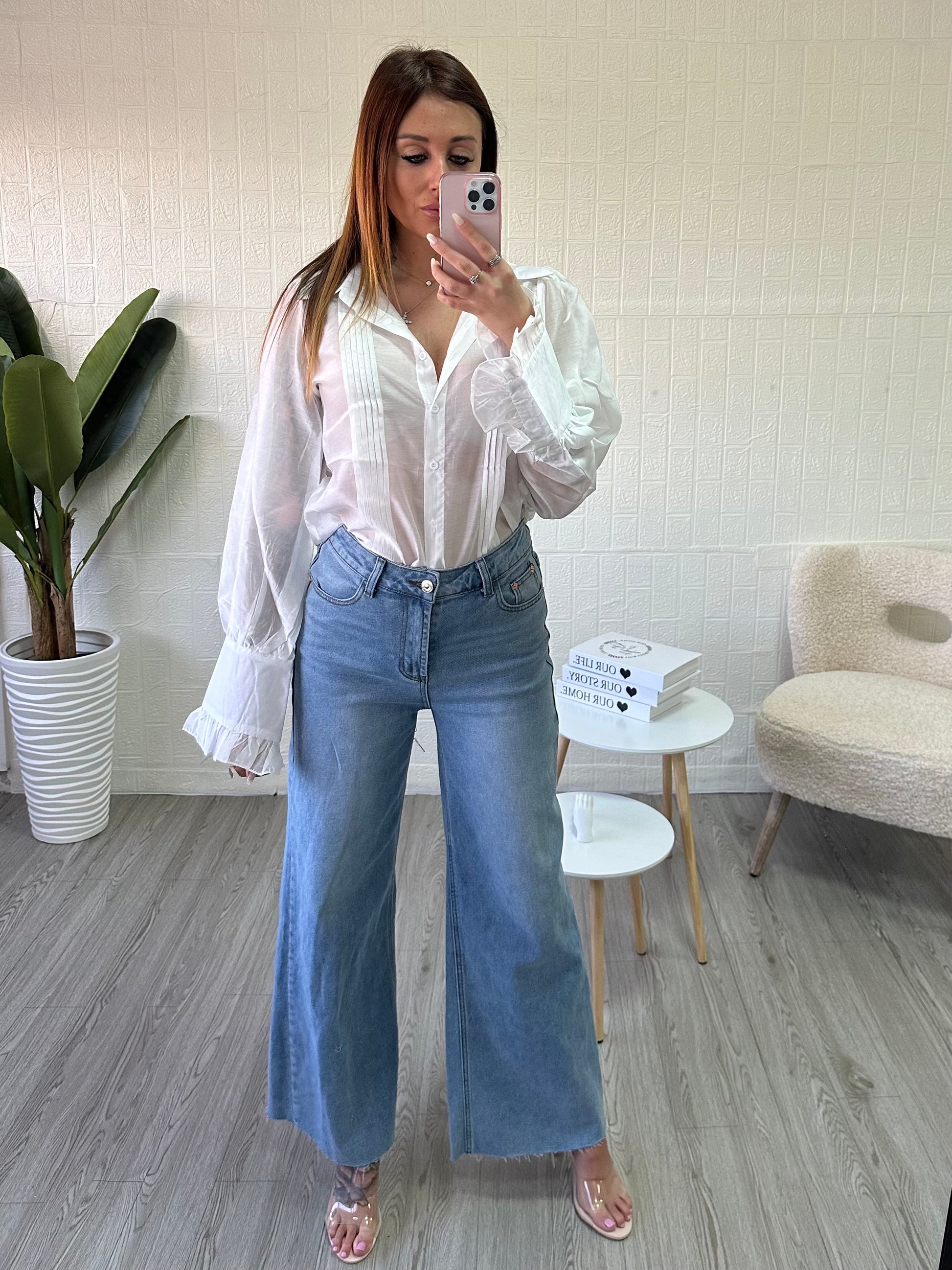 Camicia con maniche a sbuffo - JE_MI