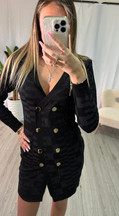 Tubino con bottoni in oro - JE_MI