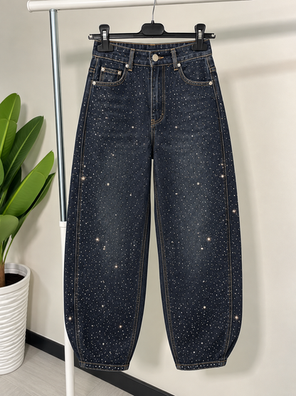 Jeans Balloon con strass