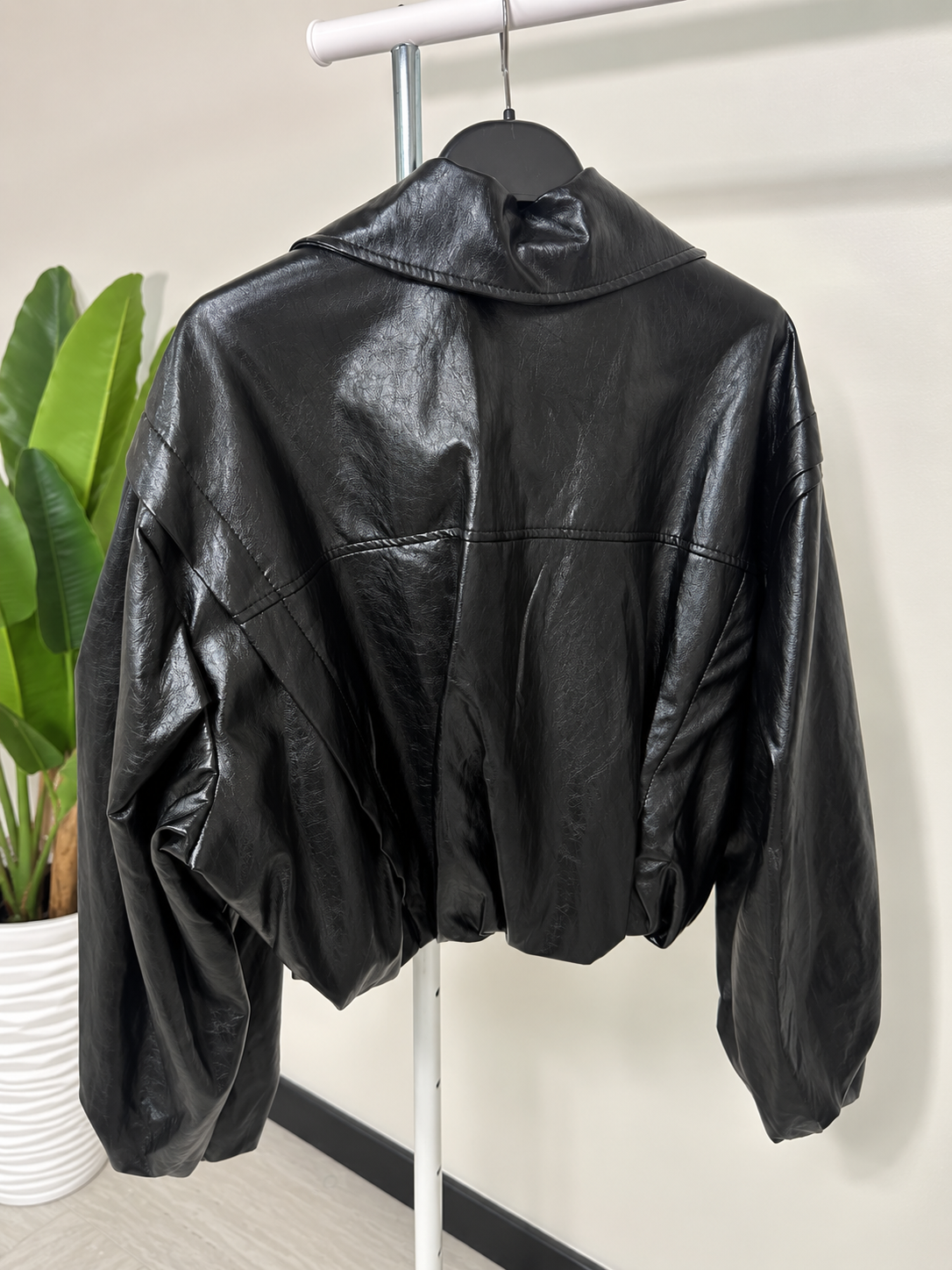 Giacca Bomber in ecopelle