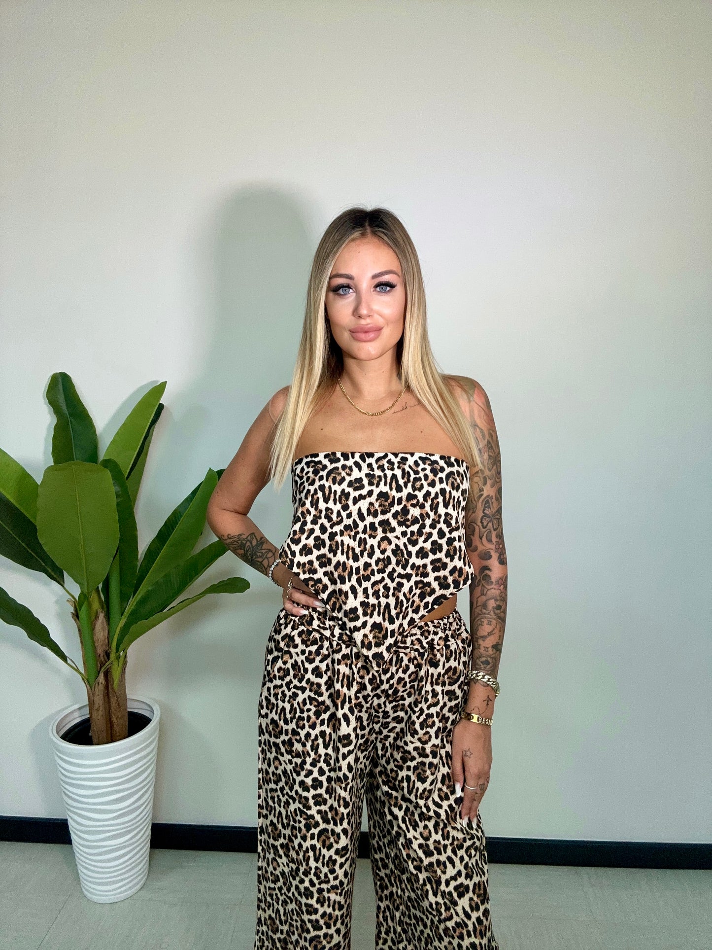 Completo Top & Pantalone Animalier