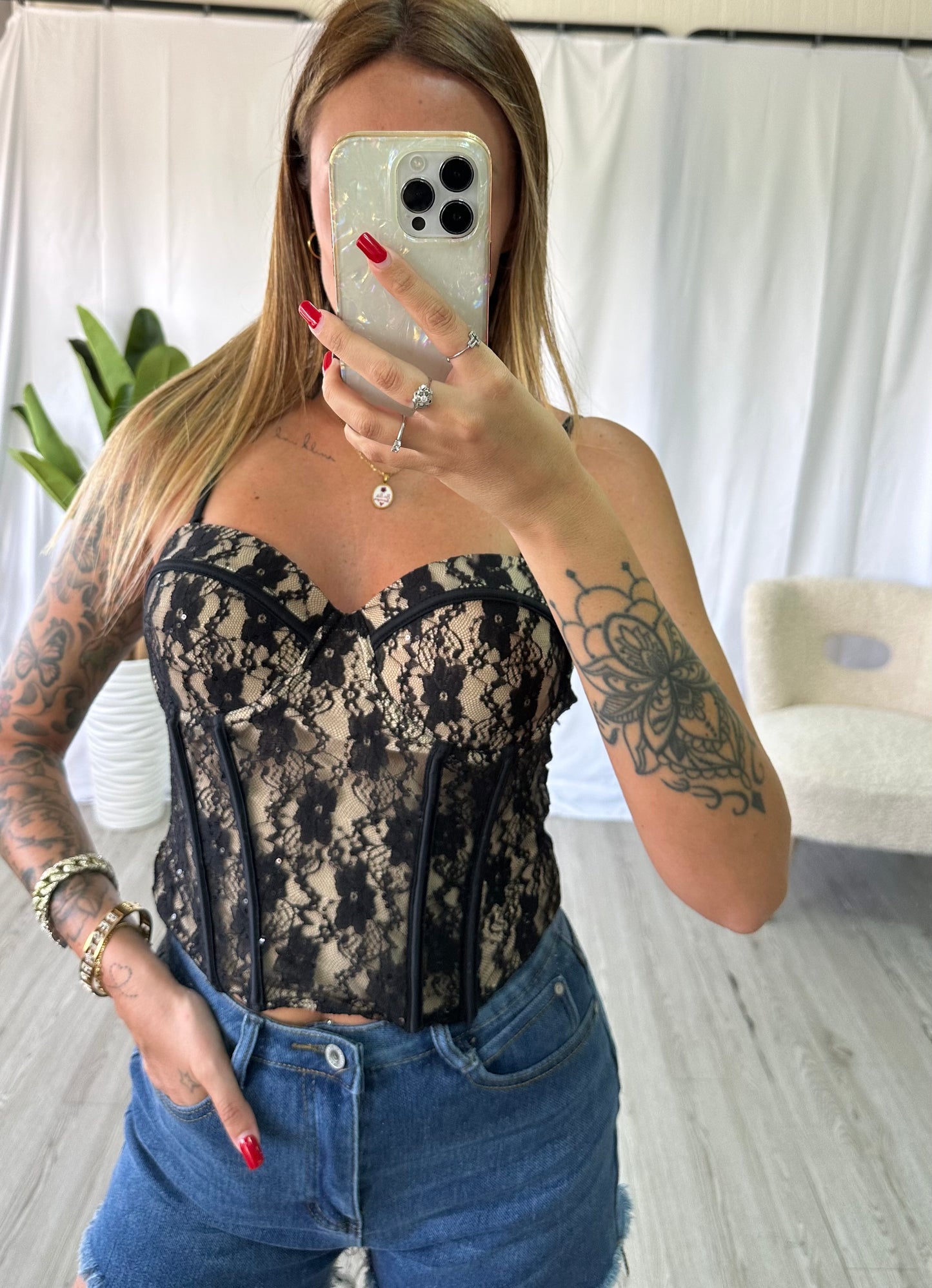 CORSETTO IN PIZZO