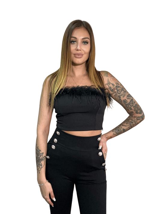 Top con piume - JE_MI