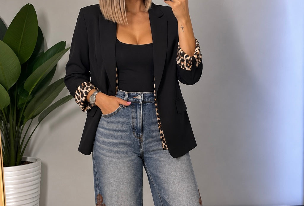 Blazer animalier