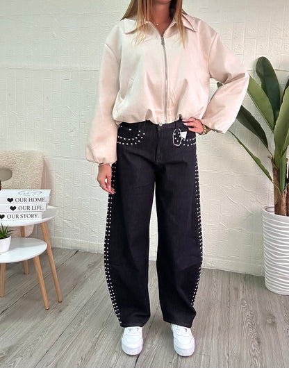 Jeans Balloon Borchiati - JE_MI