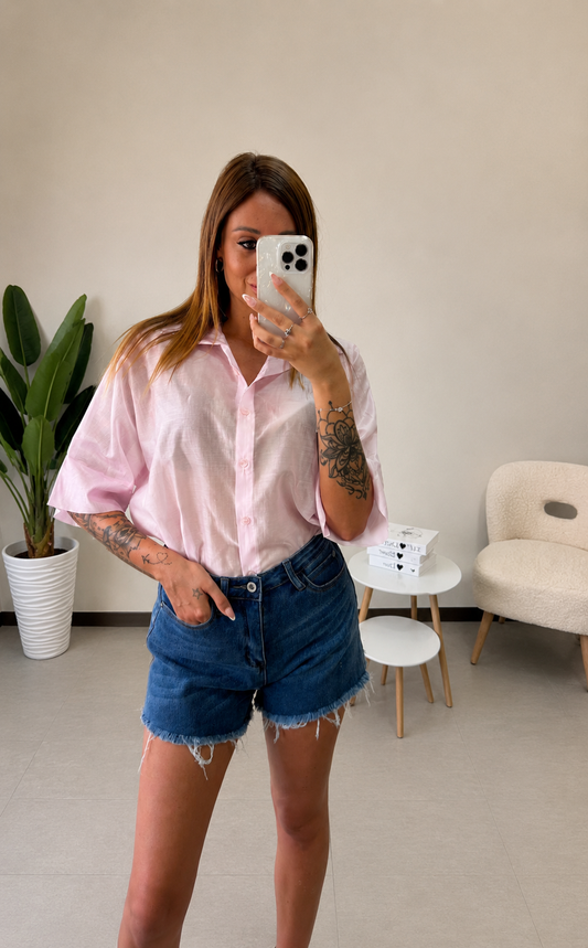 Camicia semi trasparente