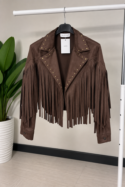 Giacca Western con Frange e Borchie