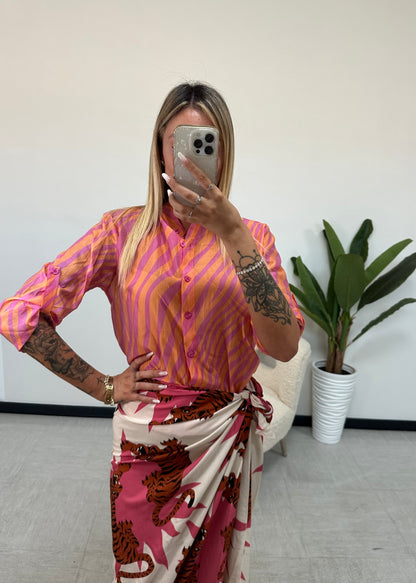 Pareo Gonna Jungle Rosa