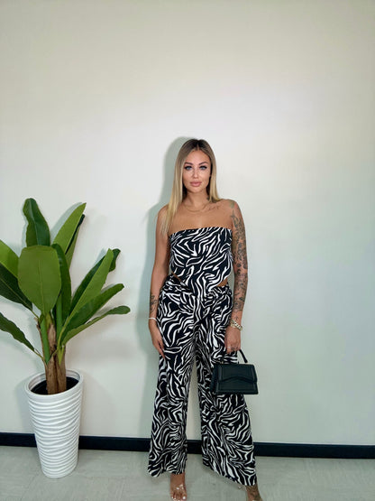 Completo Top & Pantalone Animalier