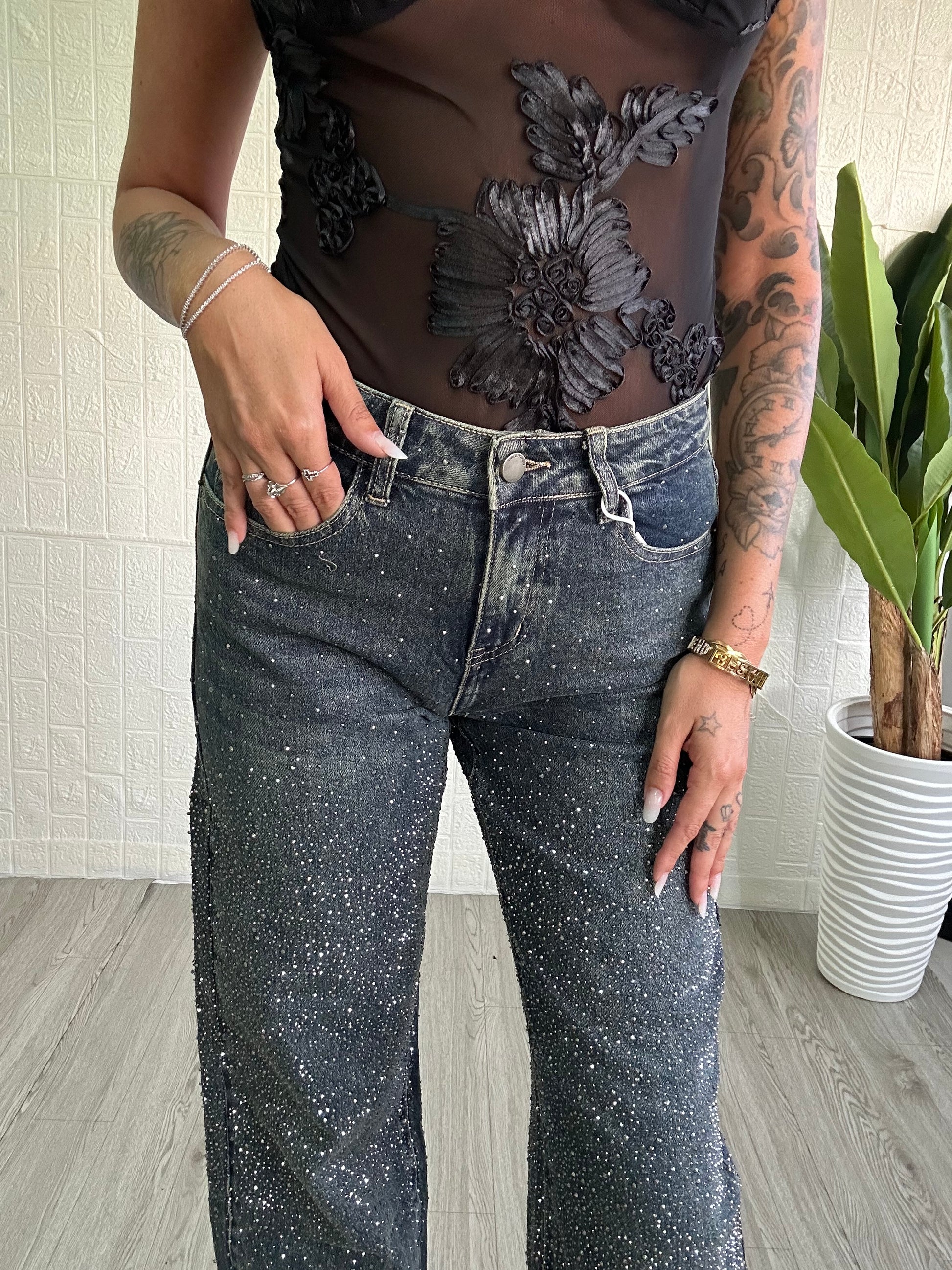 Jeans con brillantini - JE_MI