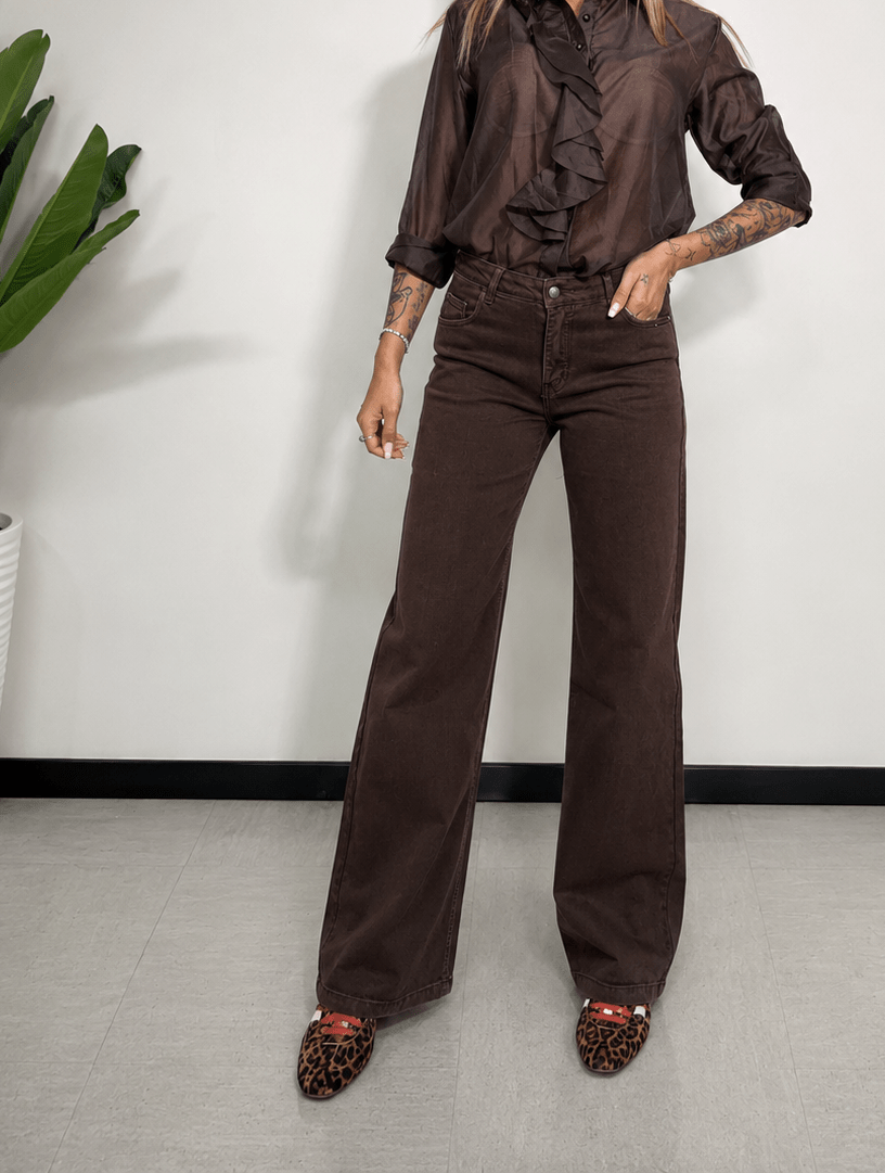 Jeans Marrone Super Elasticizzato - JE_MI