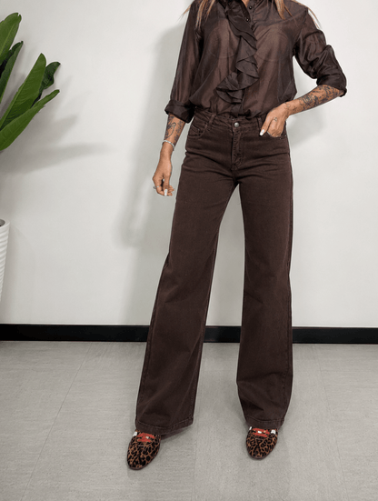 Jeans Marrone Super Elasticizzato - JE_MI