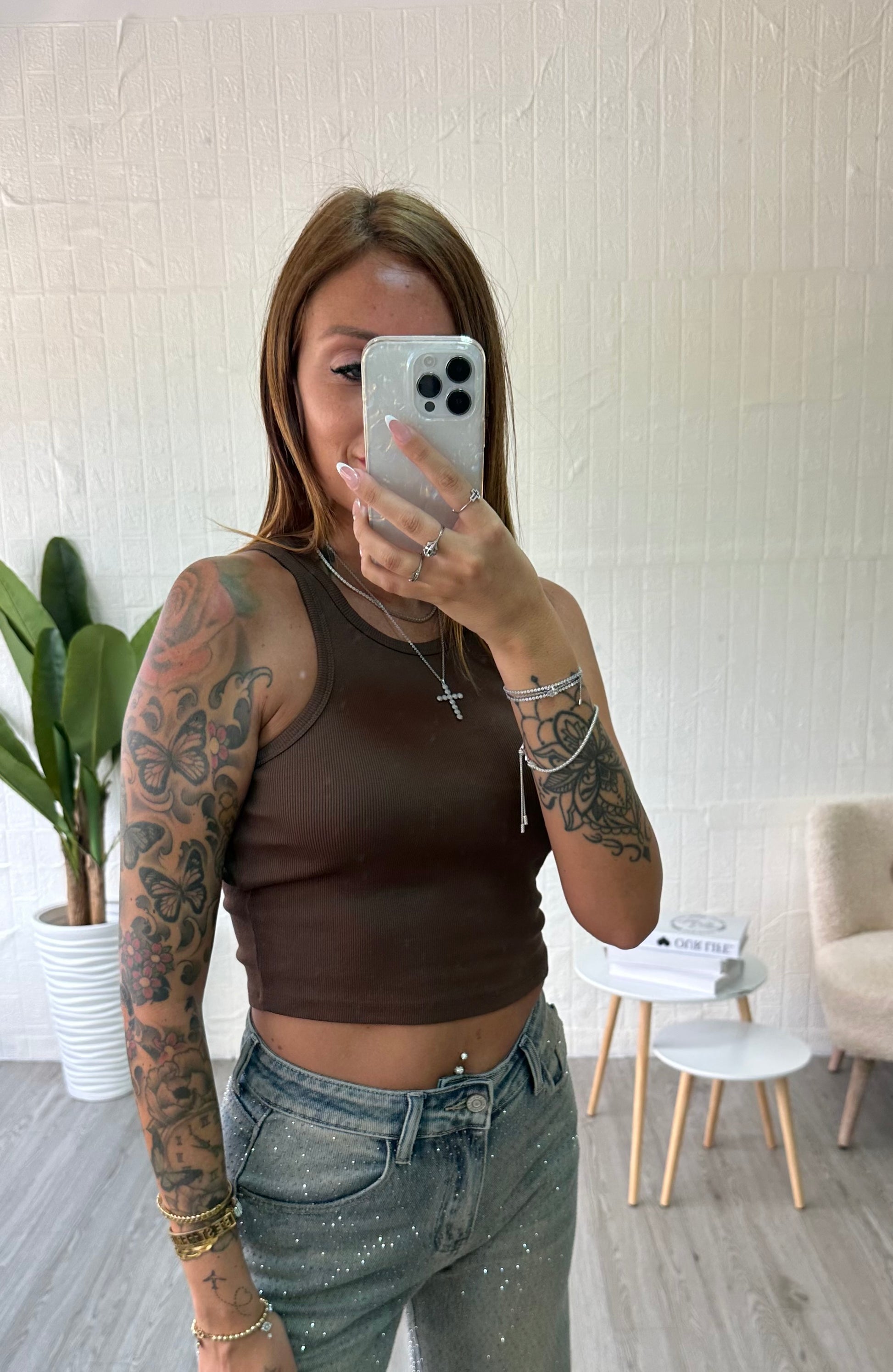 Crop top in cotone - JE_MI