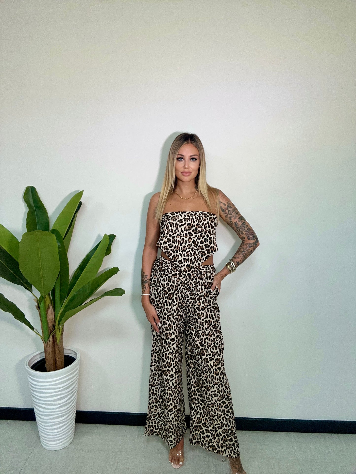 Completo Top & Pantalone Animalier