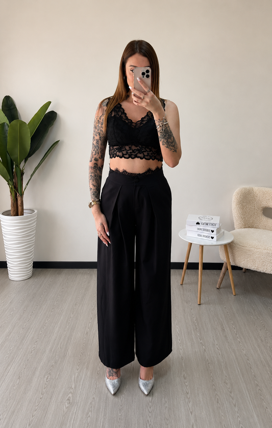 Pantalone con pizzo